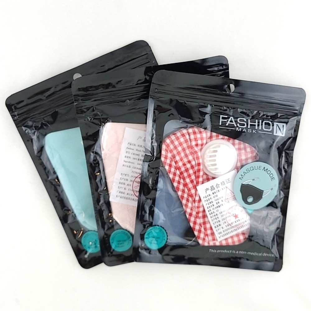 New Sealed Fashion Mask  3 Face Masks 100% Cotton Safety Class B